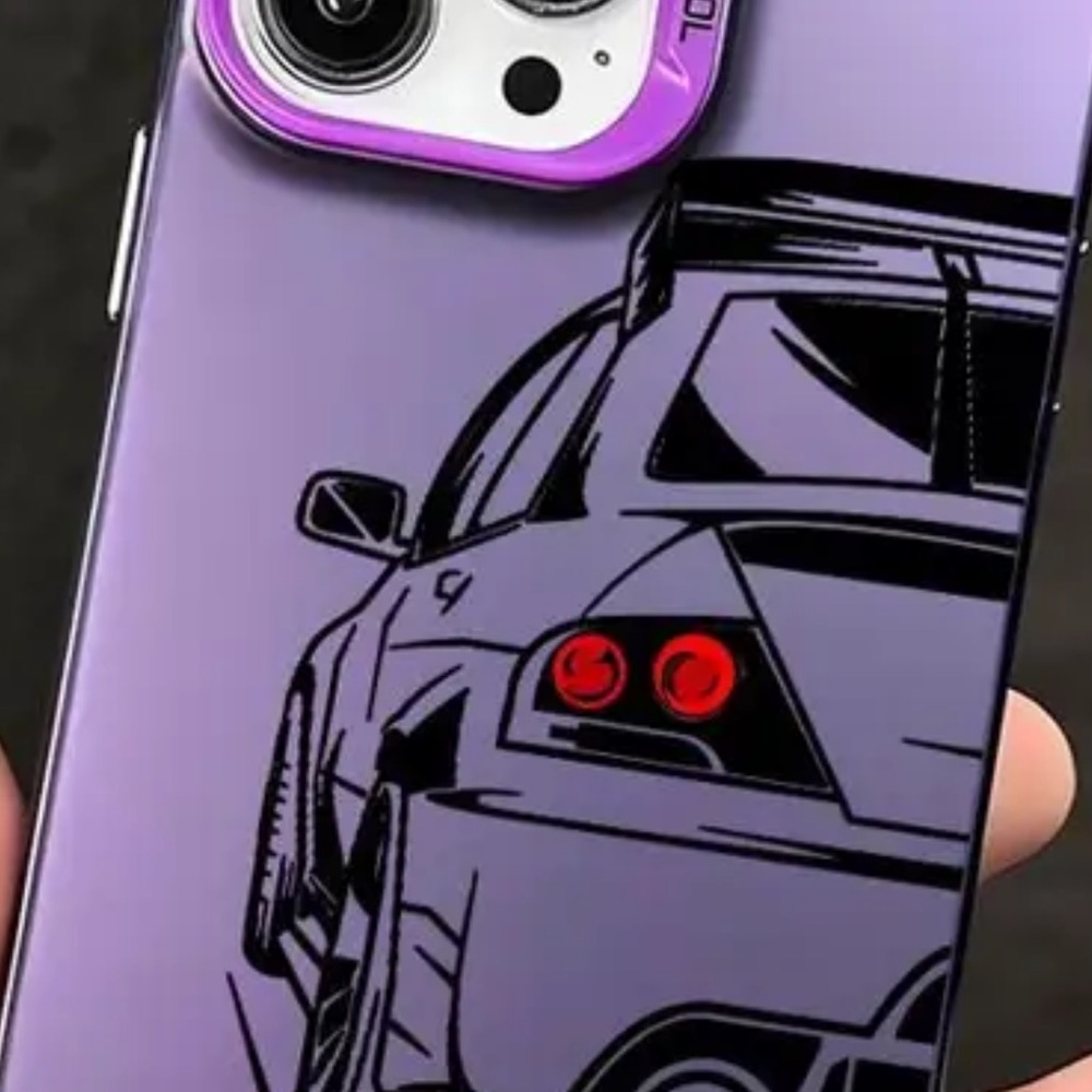 Purple Car Design Phone Case